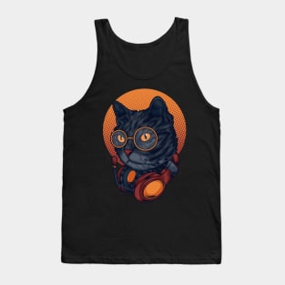 Music cat Tank Top